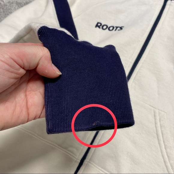 Rare Off-White Vintage Roots Toronto Maple Leafs Zip Up, L - Picture 12 of 16